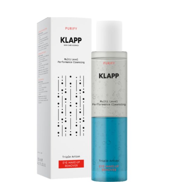 Klapp Triple Action Eye Make-Up Remover 125ml for Sensitive Eyes