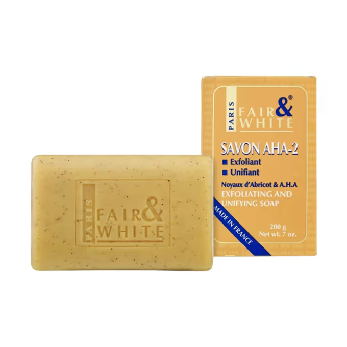 Fair & White Original AHA-2 Exfoliating & Unifying Soap 200g for Bright & Even Skin Tone