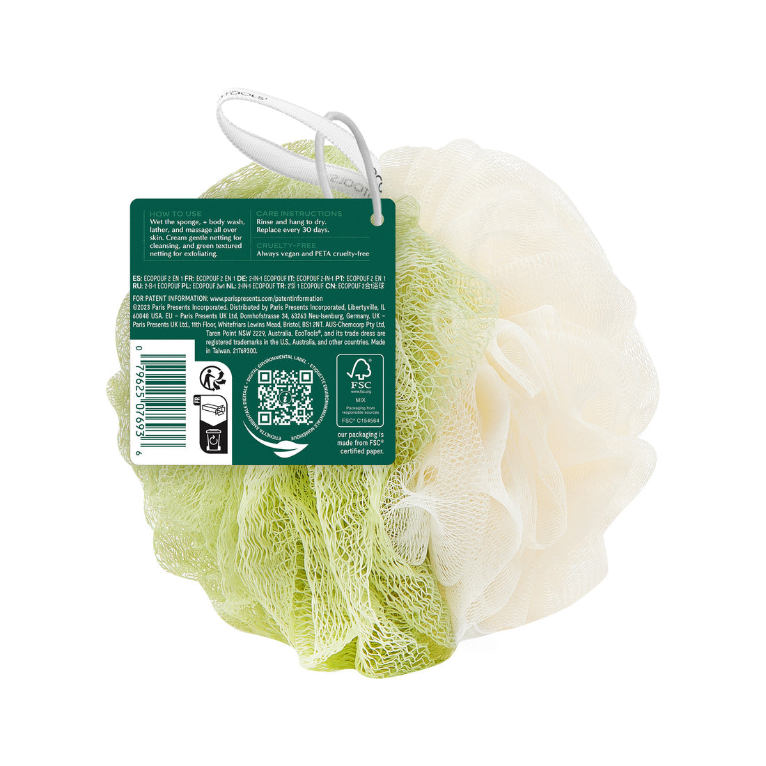Eco Tools 2 In 1 Eco Bath Pouf