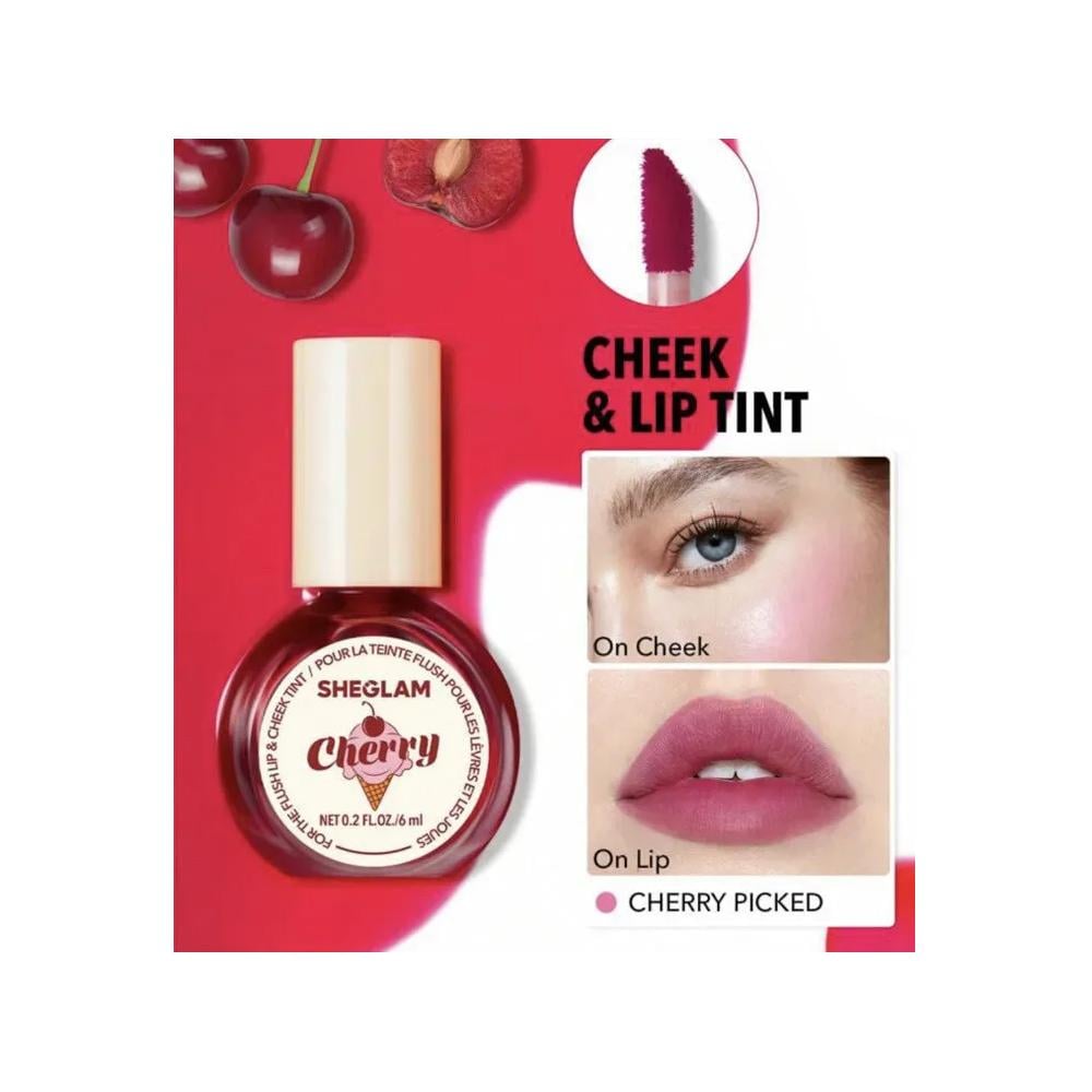 Sheglam For The Flush Lip & Cheek Tint Cherry Picked