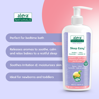Aleva Naturals Sleep Easy Hair & Body Wash 240ml