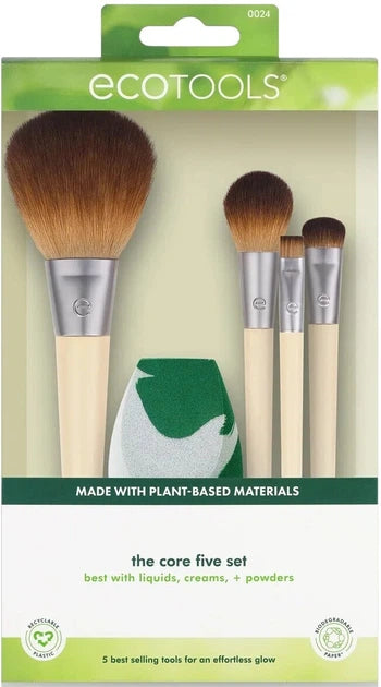 EcoTools Get Glowing Set — Eco-Friendly Makeup Brush Set