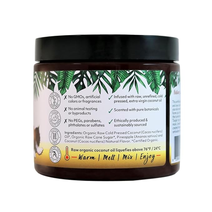 Organic Fiji Pineapple Coconut Sugar Scrub 591ml