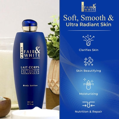 Fair & White Exclusive Whitenizer Vitamin C Brightening Body Lotion 500ml for Radiant Skin