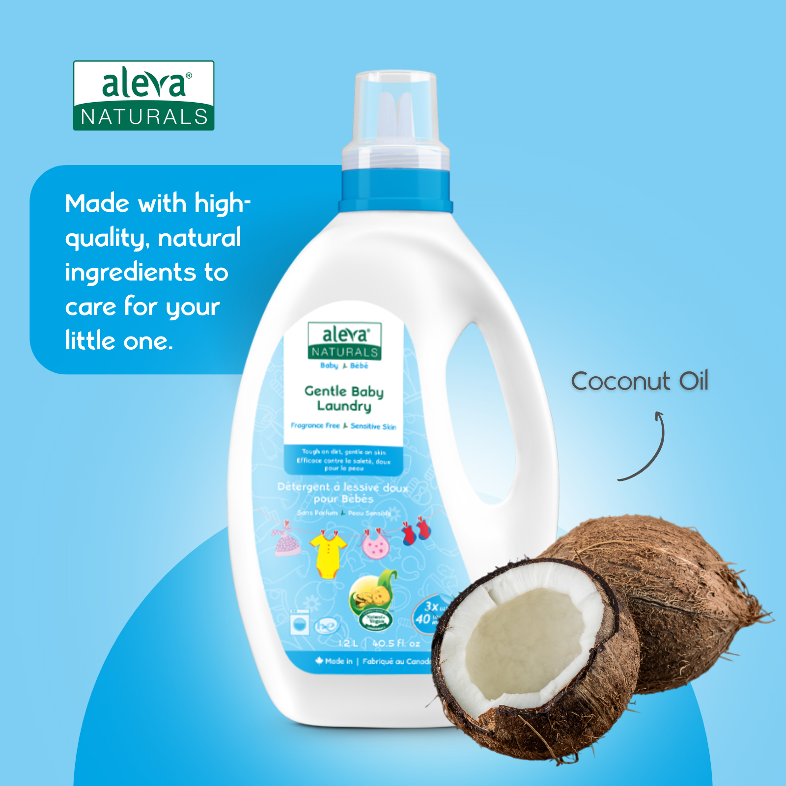 Aleva Naturals Gentle Baby Laundry 1.2L