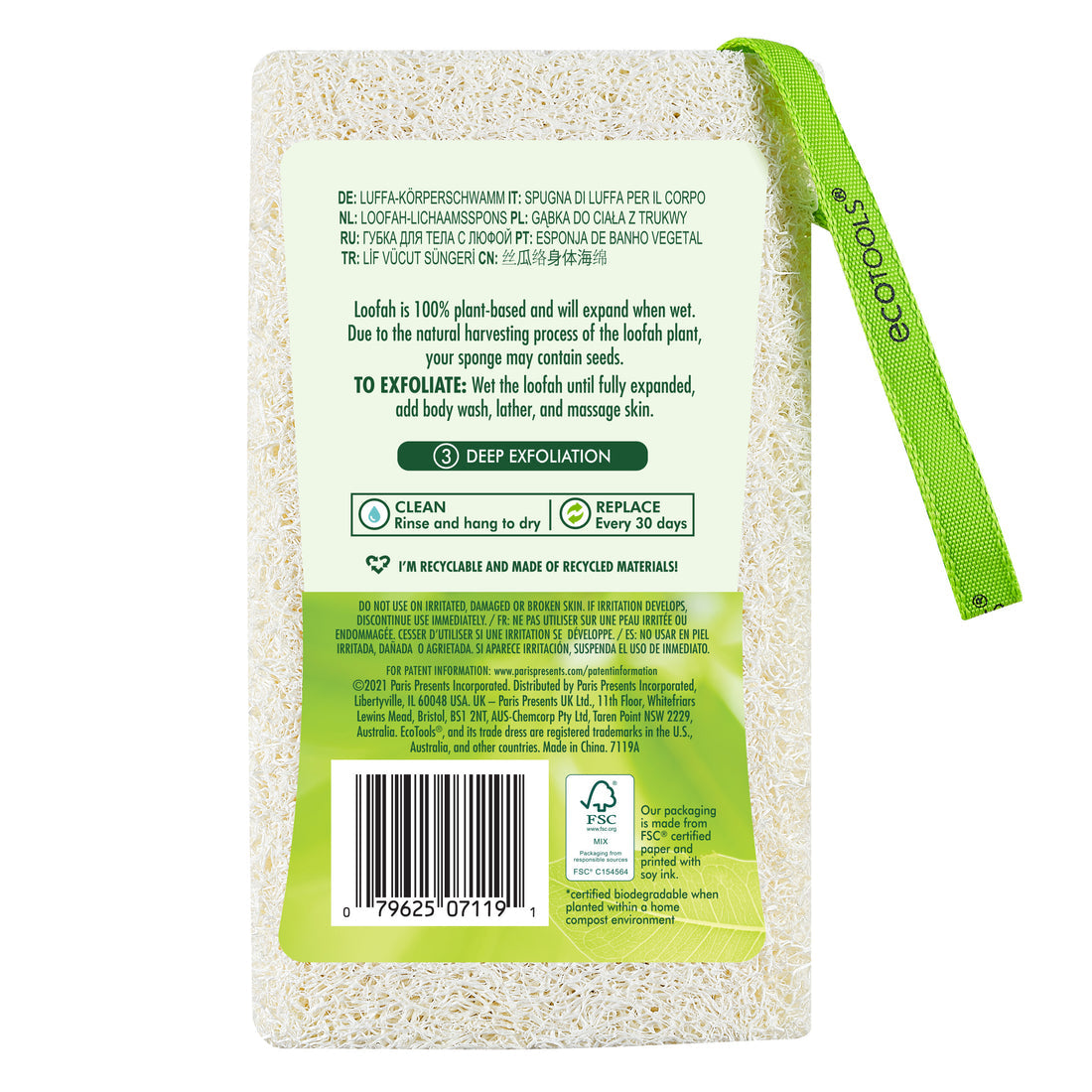 Eco Tools Natural Loofah Body Sponge