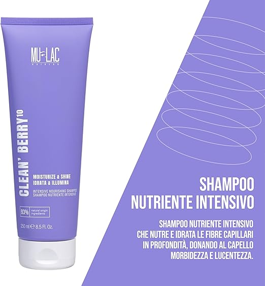 Mulac clean berry 10 intensive nourishing shampoo 250ml