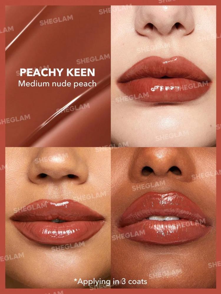Sheglam Pout-Perfect Shine Lip Plumper Peachy Keen