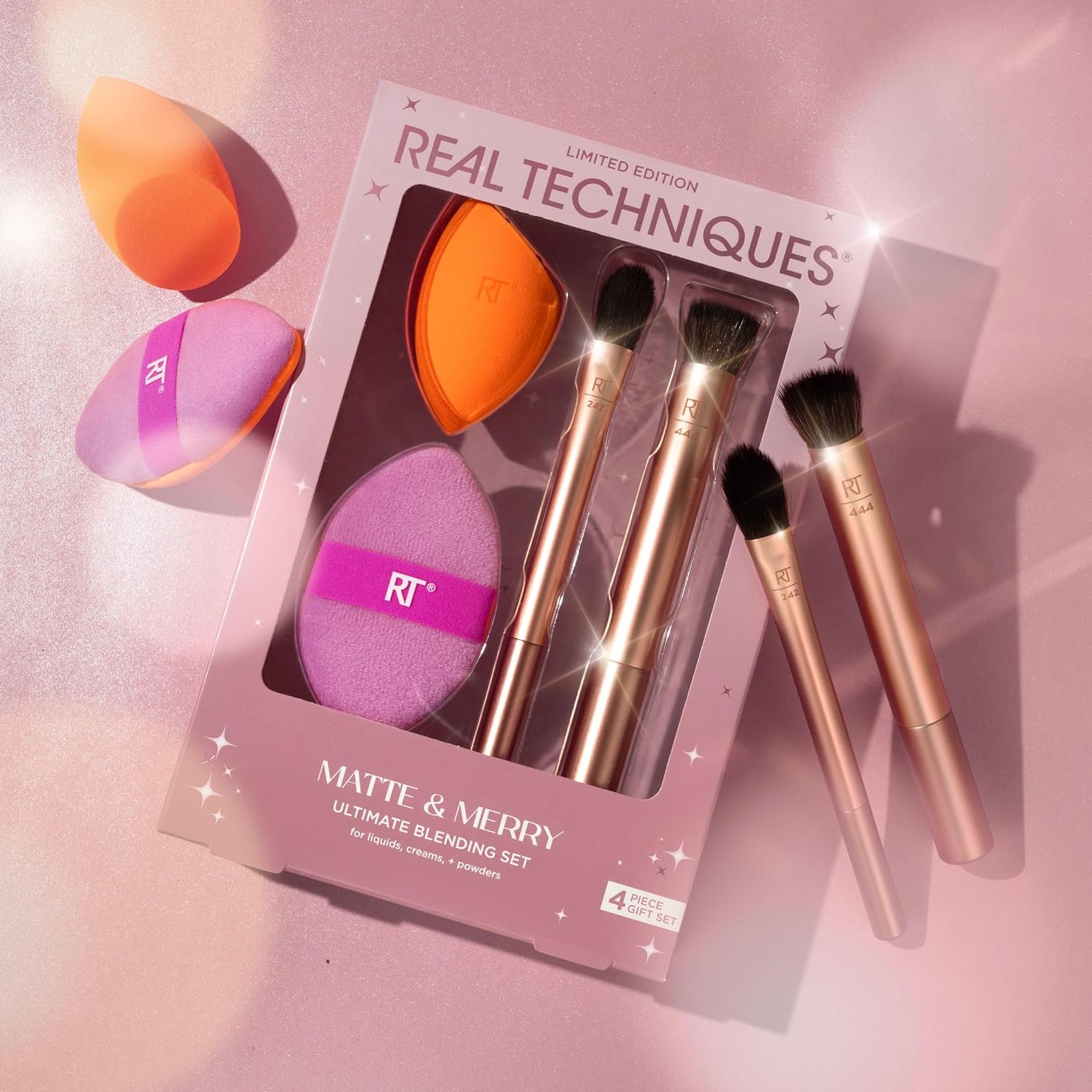 Real Techniques Matte And Merry Holiday Brush Set
