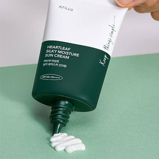 Anua Heartleaf Silky Moisture Sunscreen SPF50+ 50ml