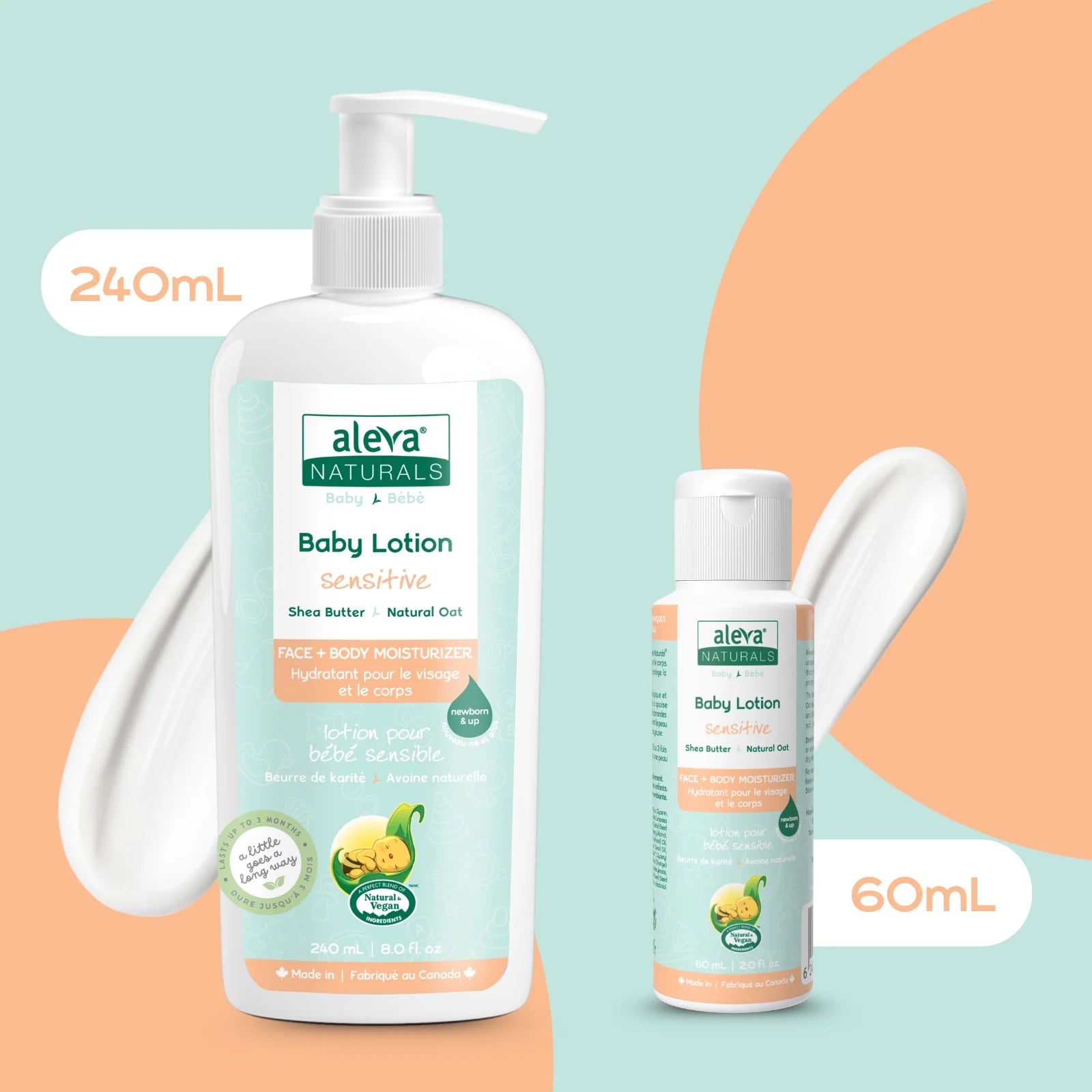 Aleva Naturals Baby Lotion Face & Body 60ml