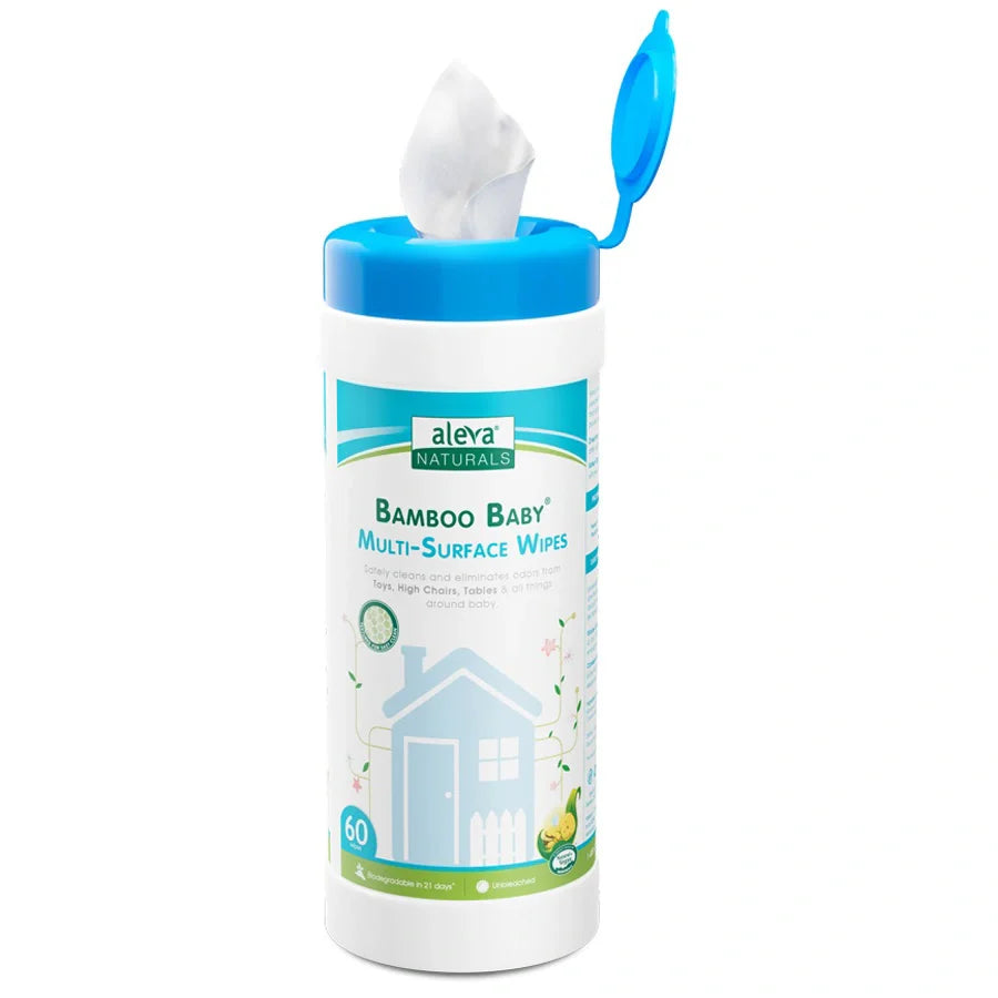 Aleva Naturals Bamboo MultiSurface Cleaning Wipes