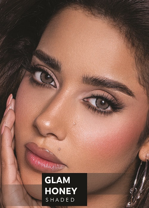 Celena Shaded Glam Honey Hazel D14.50 BC 8.60 Monthly Disposable 38% H2O Polymacon (Power)