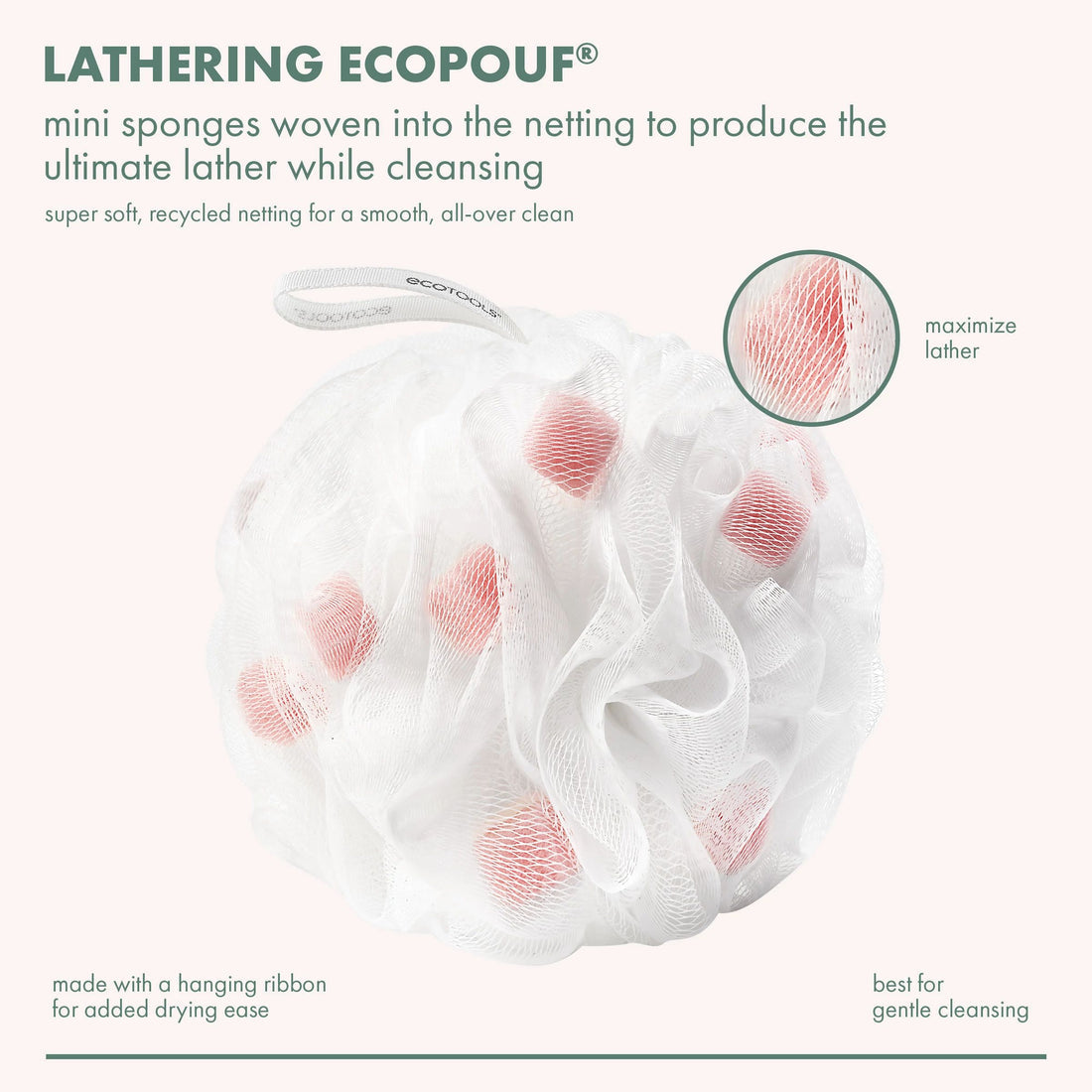 Eco Tools Lathering Eco Bath Pouf