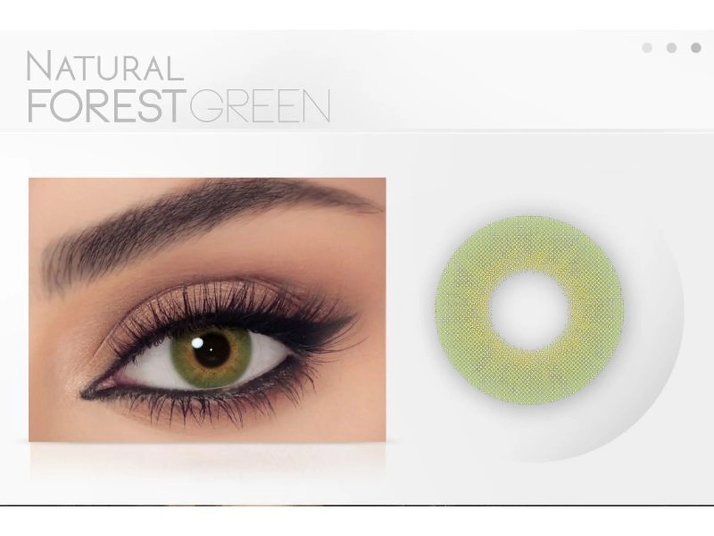 Celena Natural Forest Green D14.50 BC 8.60 Monthly Disposable 38% H2O Polymacon (Power)