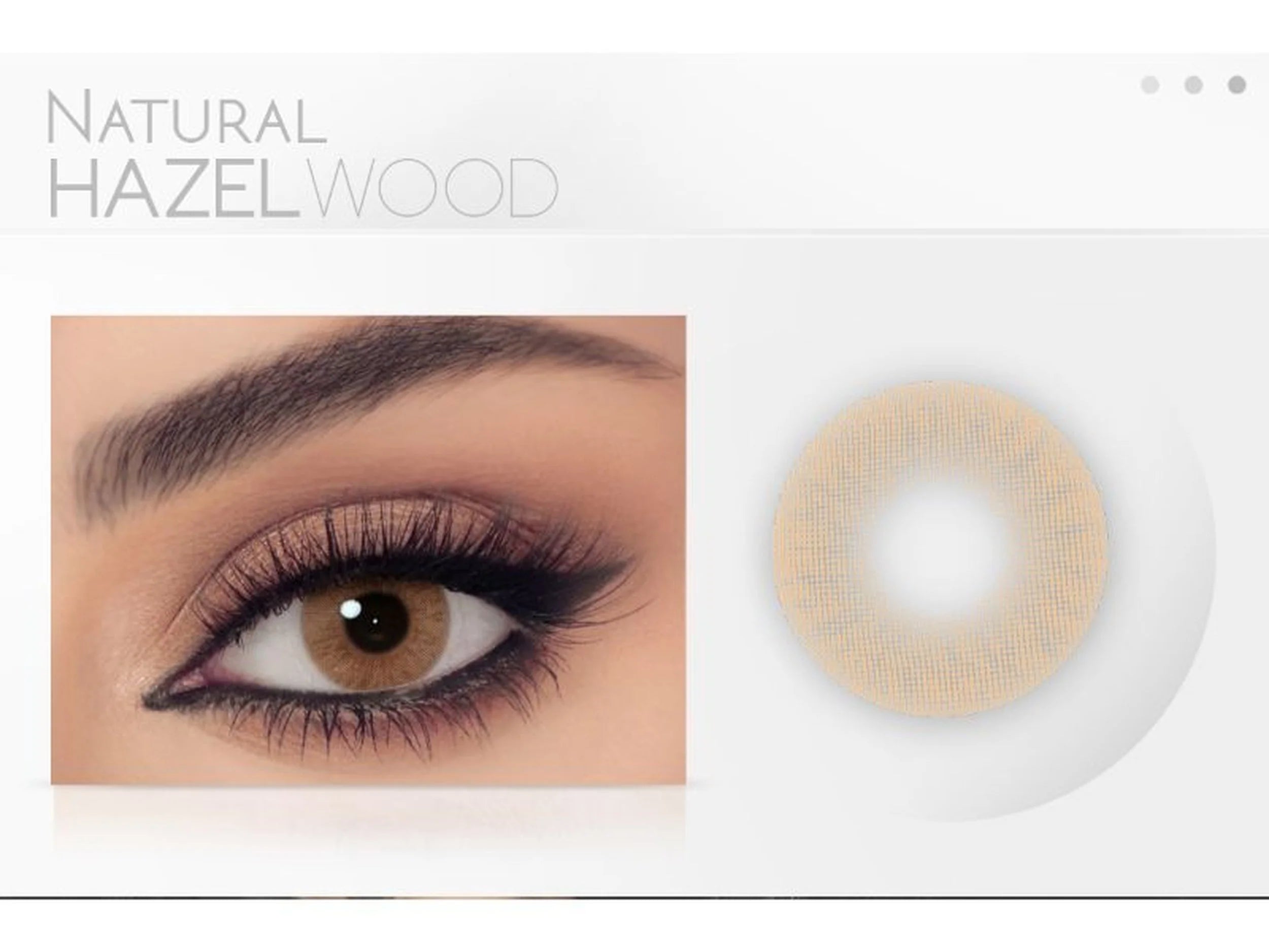 Celena Natural Hazel Wood D14.50 BC 8.60 Monthly Disposable 38% H2O Polymacon (Power)