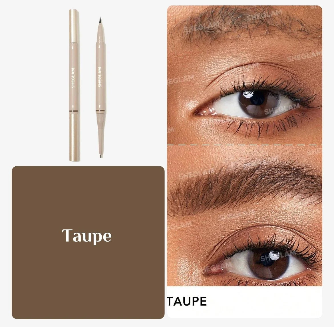 Sheglam Brows On Demand 2-In-1 Brow Pencil Taupe