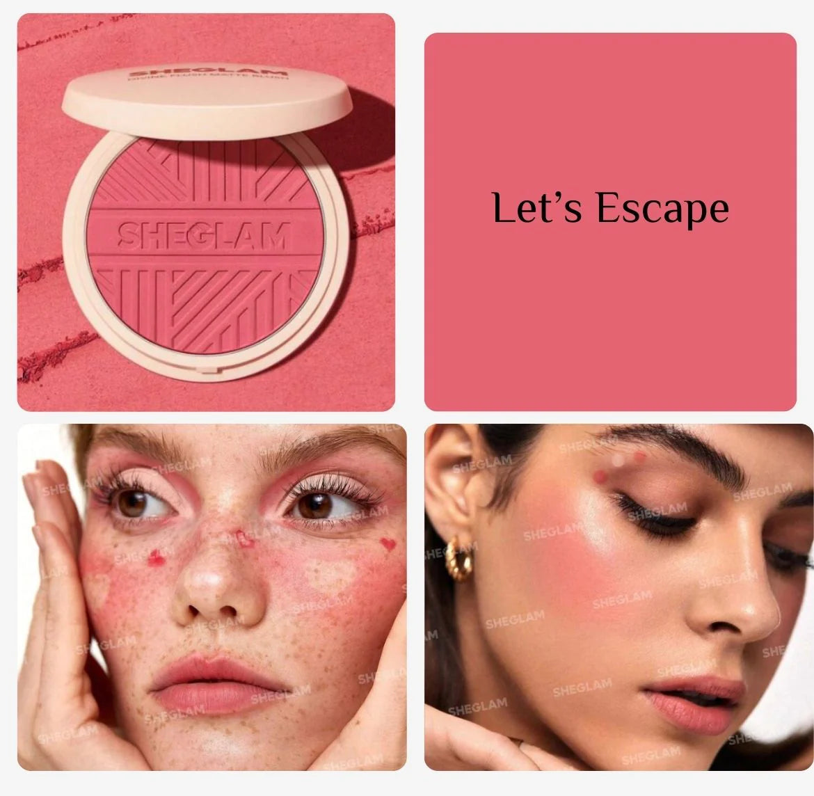 Sheglam Lightweight Matte Blush Lets Escape