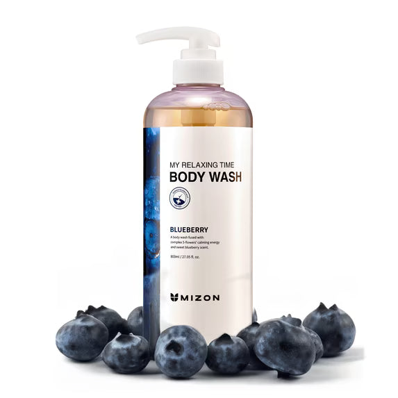 Mizon body wash blueberry my relaxing time 800ml