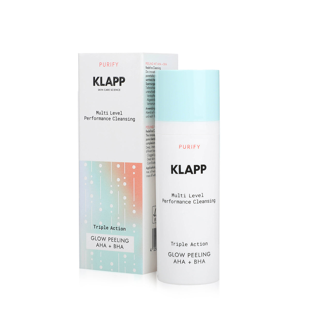Klapp youth purify glow peeling AHA + BHA 50ml for radiance
