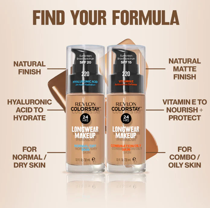 Revlon ColorStay Foundation 150 Buff — Longwear Makeup for Normal/Dry Skin