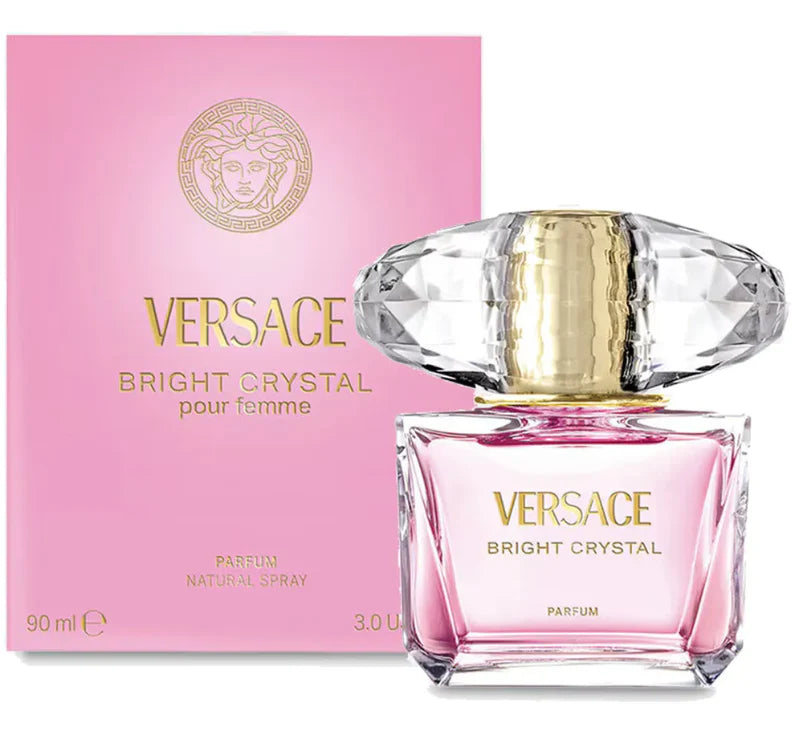 Versace Bright Crystal Parfum 90ml — Floral Fruity Fragrance for Women