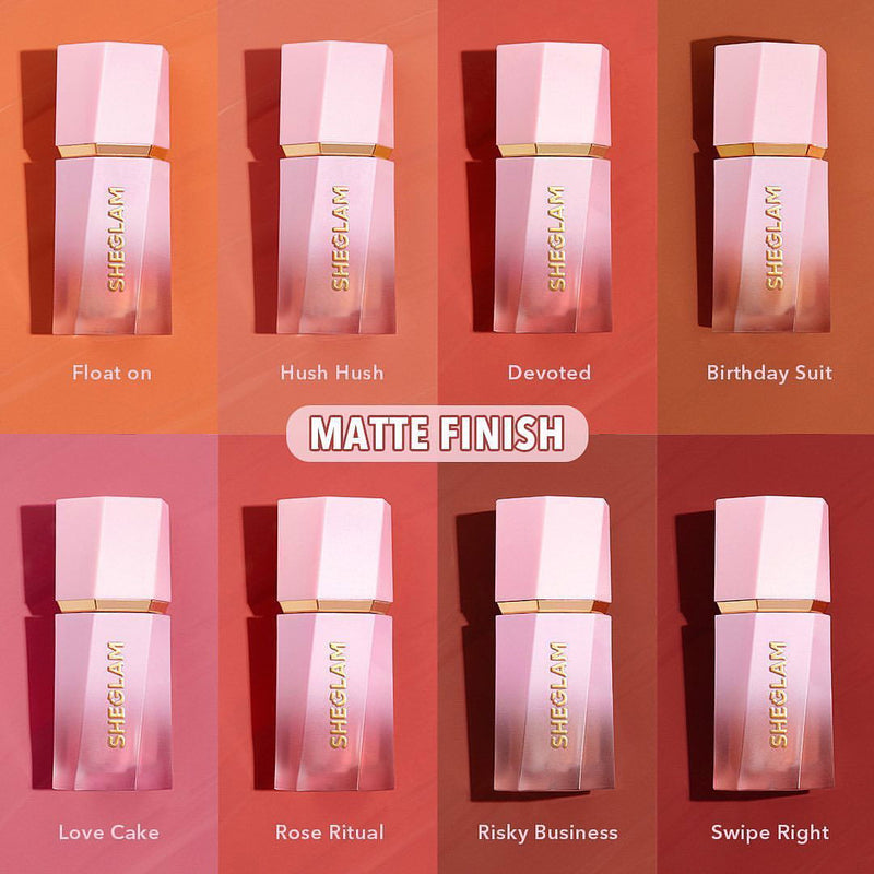 Sheglam Color Bloom Liquid Blush Matte Finish Hush Hush