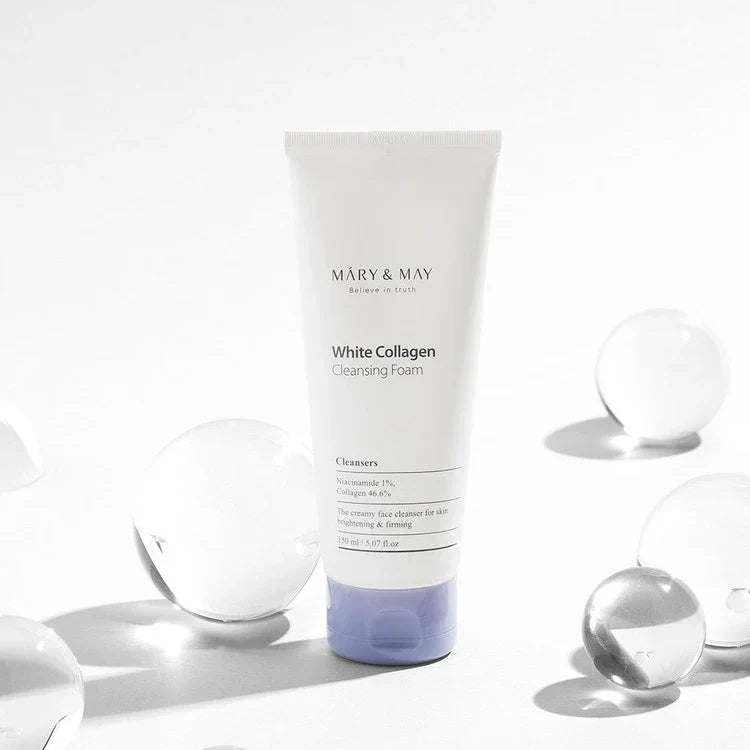 غسول Mary&May White Collagen Cleansing Foam 150 مل