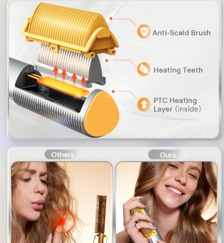 شيغلام سليك شيك فرشاة تمديد حرارية 3D