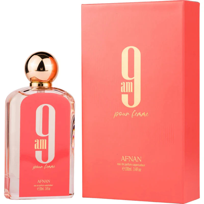Afnan 9AM Pour Femme (Pink): Radiant EDP for Women, 100ml