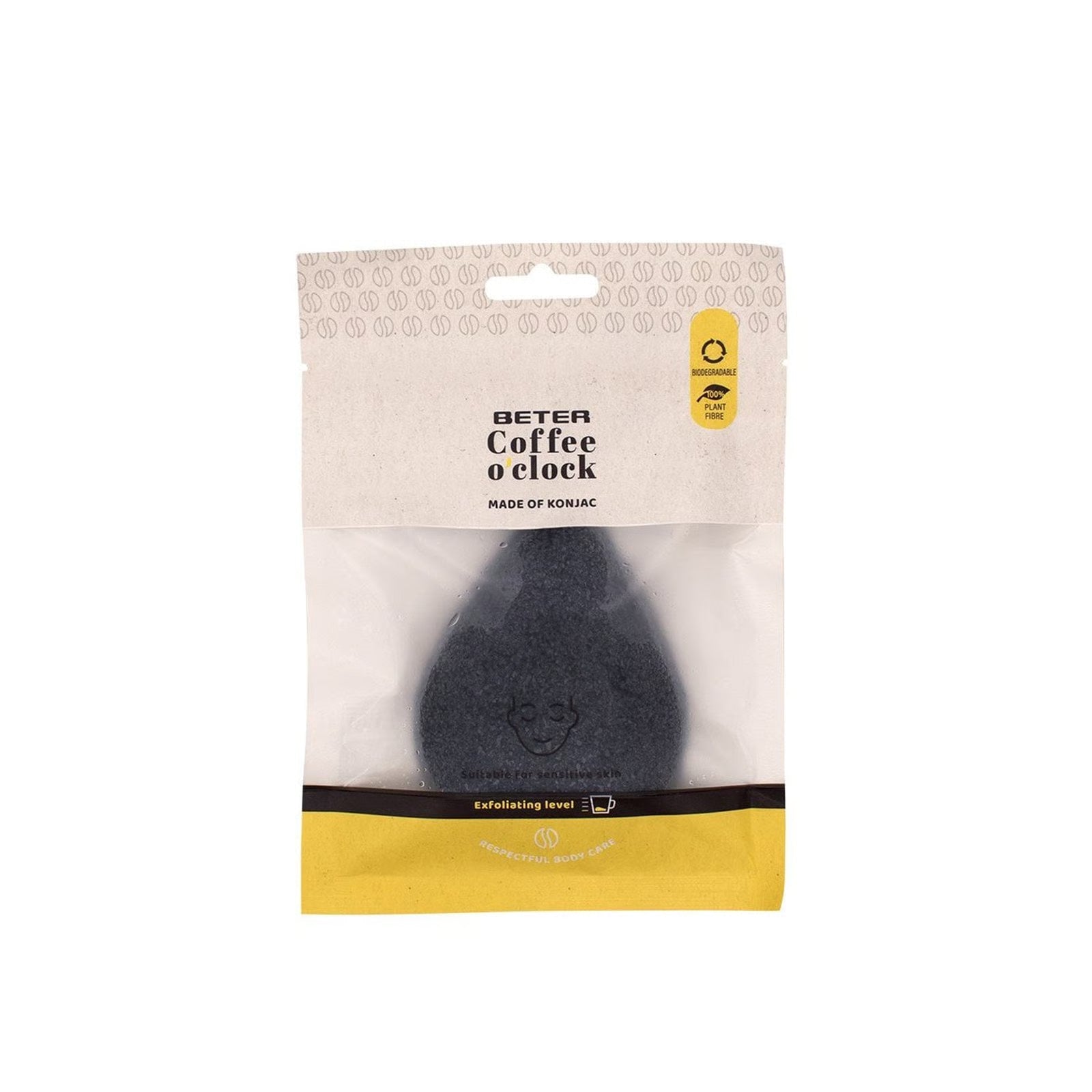 Konjac facial sponge coffee o’clock