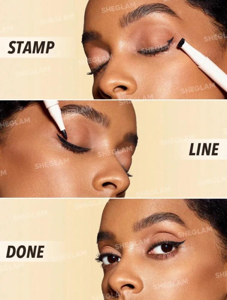 Sheglam Get Foxy Eye Stamp & Liner Pen Black