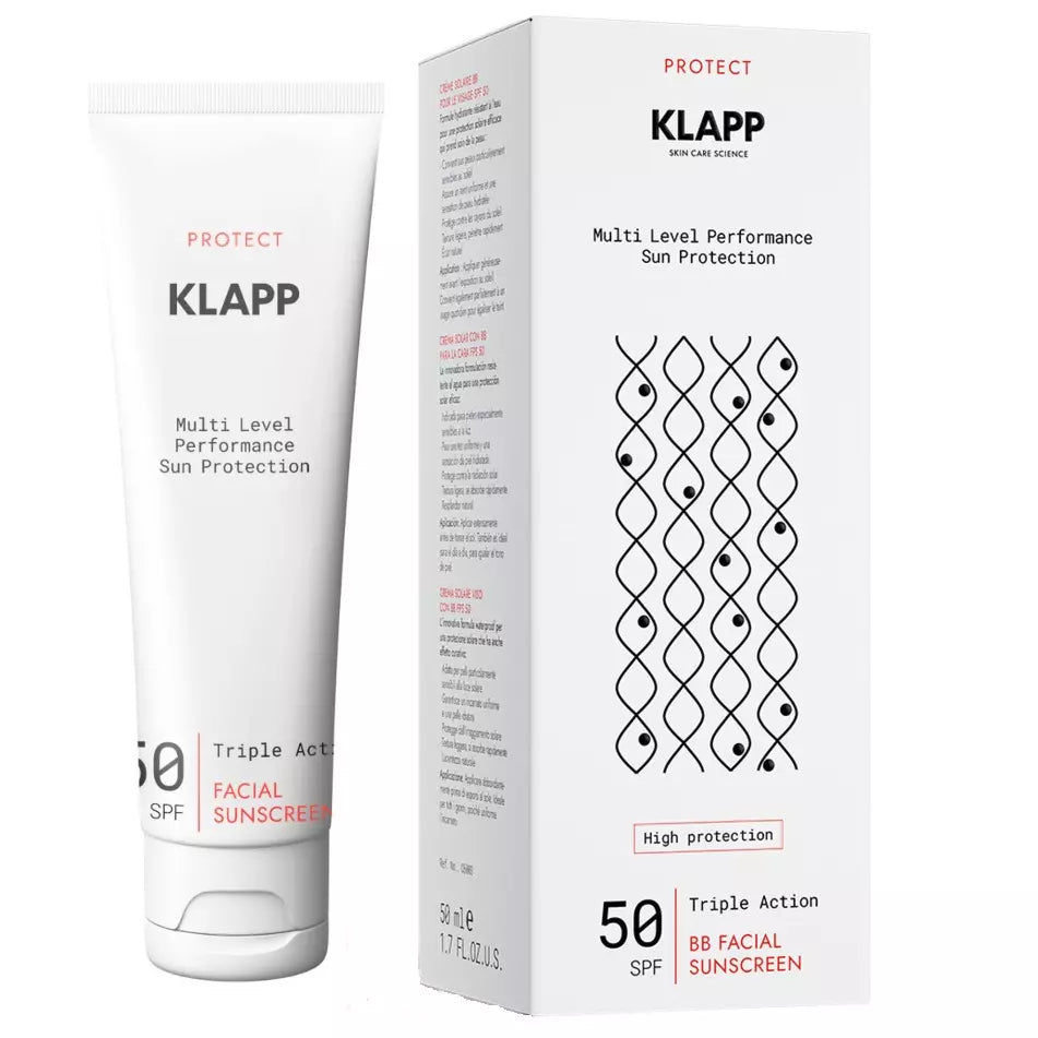 Klapp Triple Action BB Facial Sunscreen SPF 50 for Even Coverage