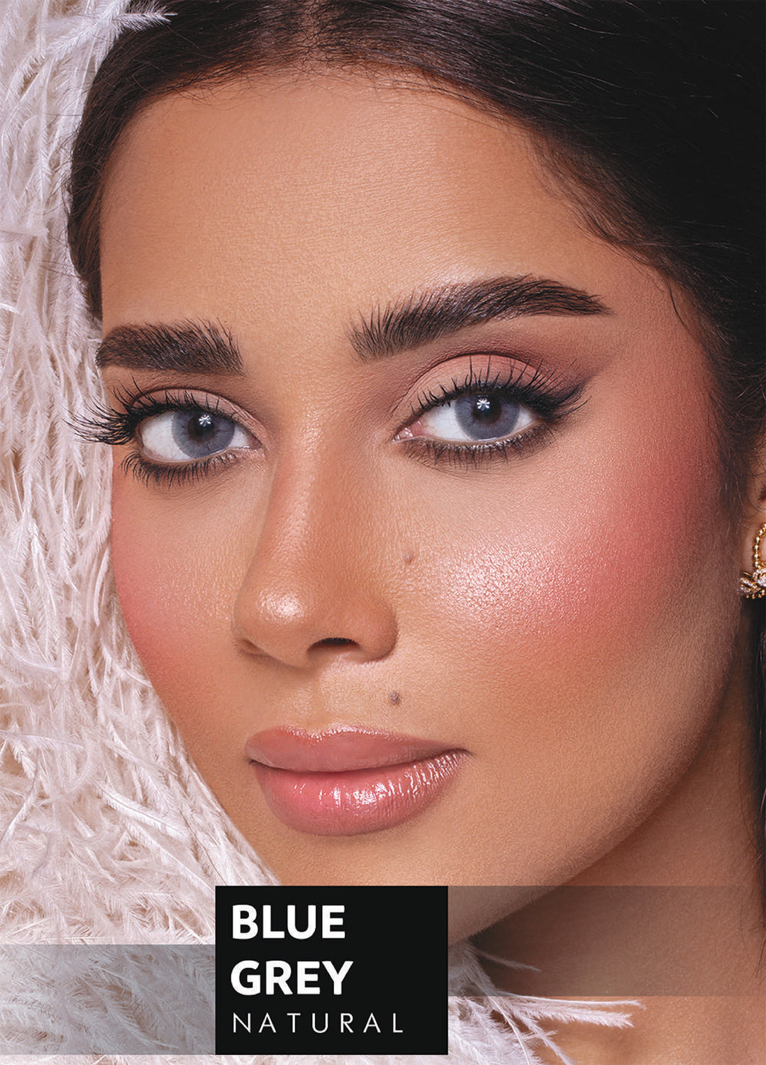 Celena Natural Blue Grey D14.50 BC 8.60 Monthly Disposable 38% H2O Polymacon (Plano)