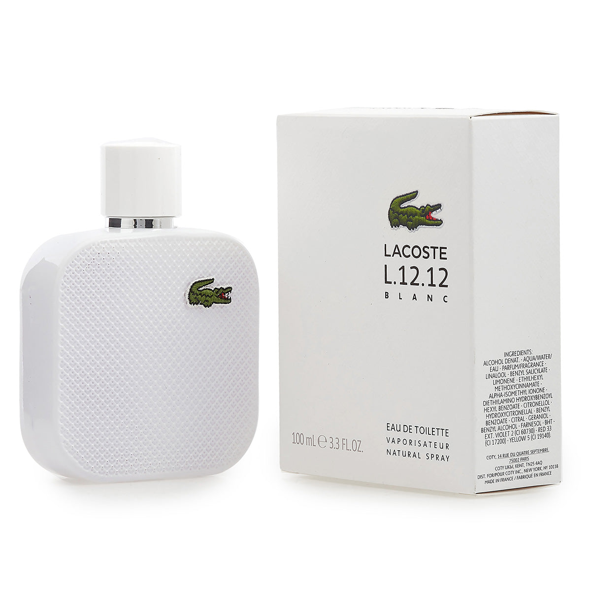 Lacoste L.12.12 Blanc أو دو تواليت رجالي 100ML