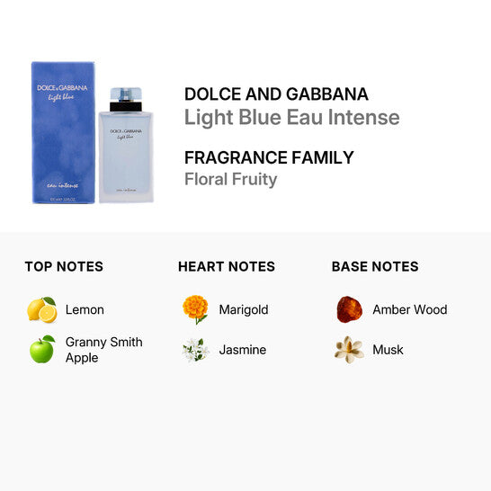 Dolce & Gabbana Light Blue Intense: Floral-Fruity EDP for Women