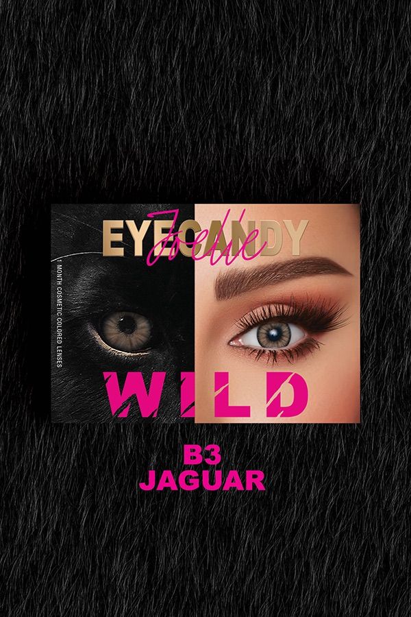 Eyecandy Lenses Wild Collection B3 Jaguar Hazel D14.20 BC 8.60 (Plano)