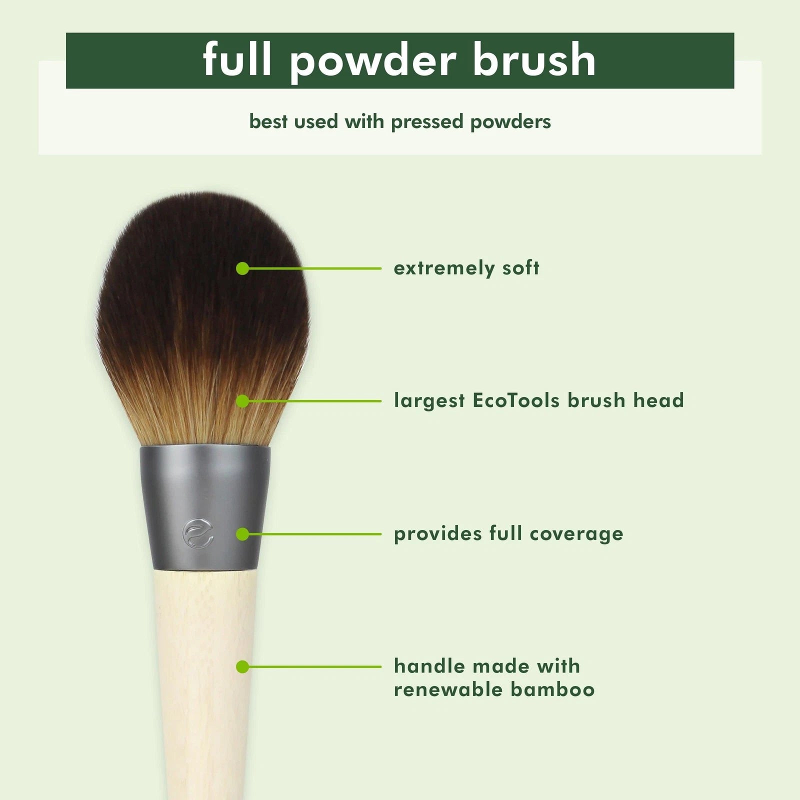 EcoTools Precision Blush Brush – Sculpted Cheek, Eco-Friendly