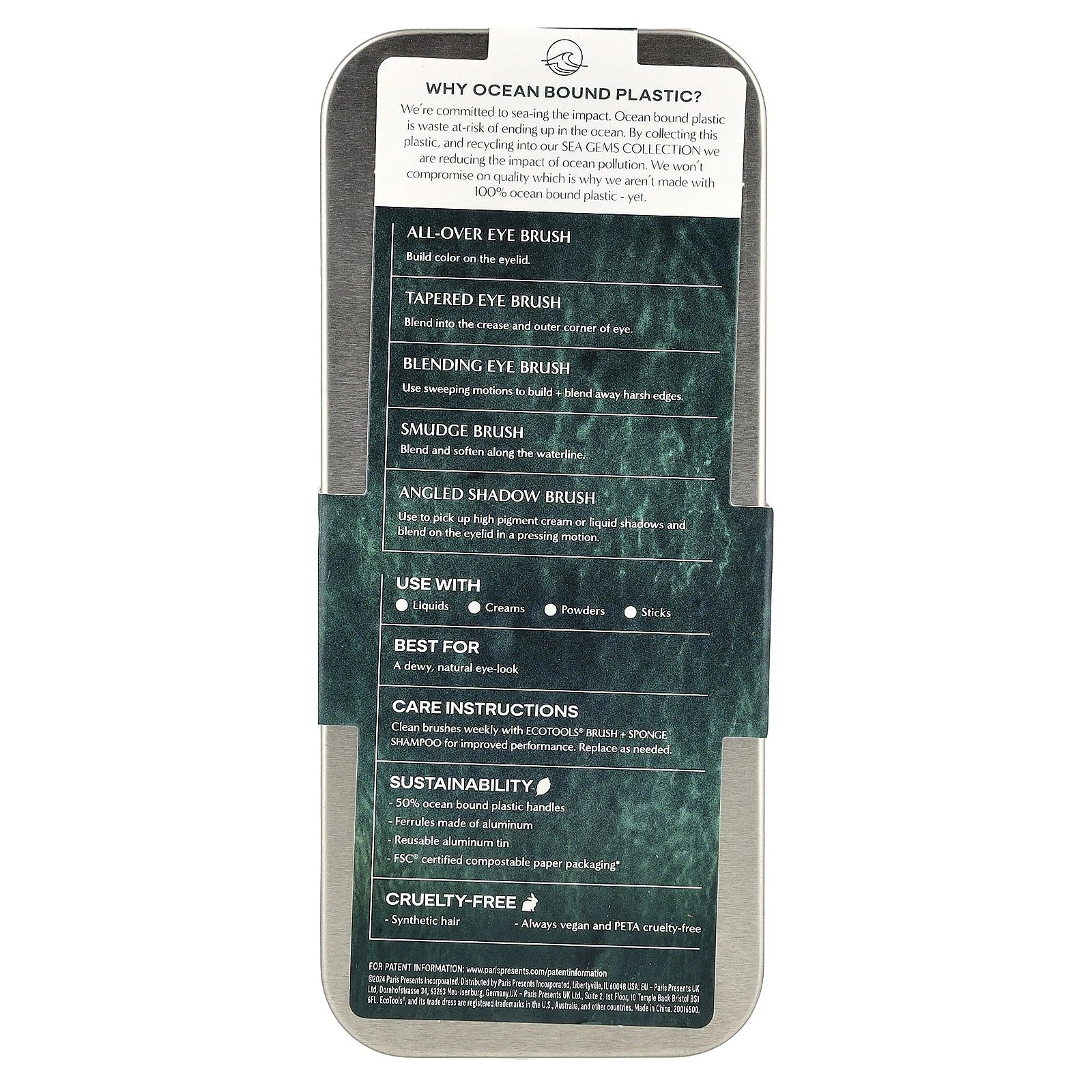 EcoTools Sea Gems Eye Set — Eco-Friendly Makeup Brush Kit