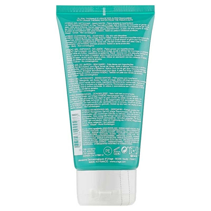Uriage Hyseac Purifying Cleansing Gel Oily Skin 150ml