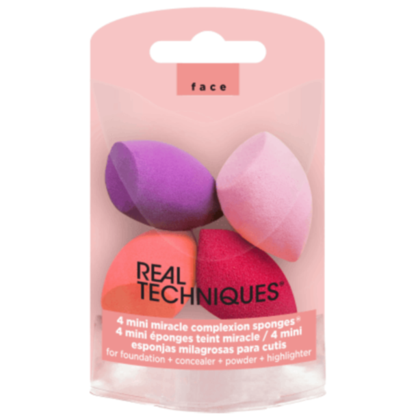 Real Techniques Mini Miracle Sponge, 4 Count