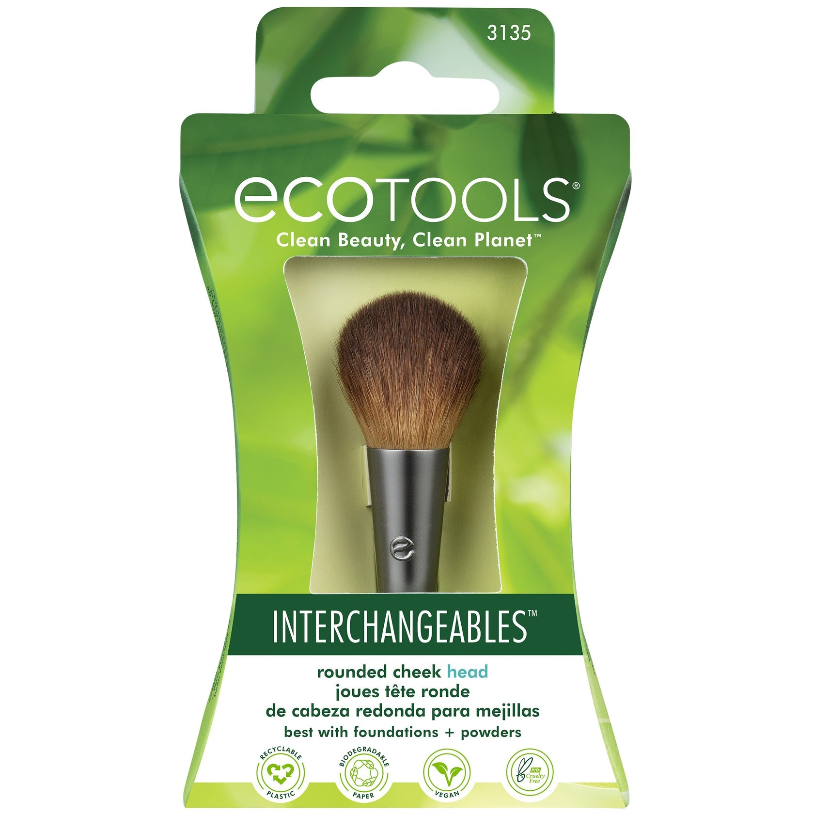 Eco Tools Interchangeable Rounded Cheek Brush Head