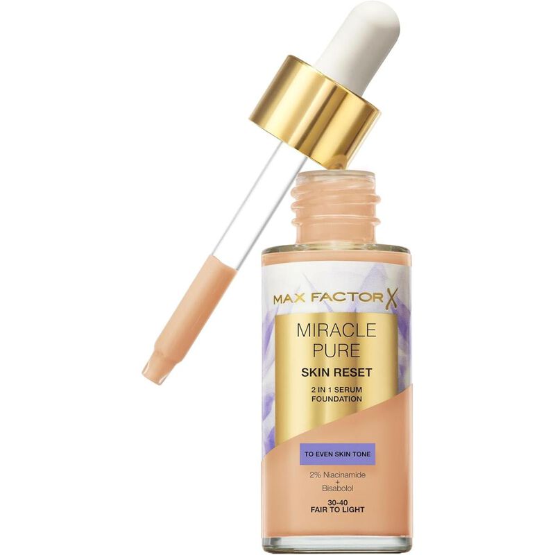 Max Factor Mircale pure serum foundation 002 fair to light