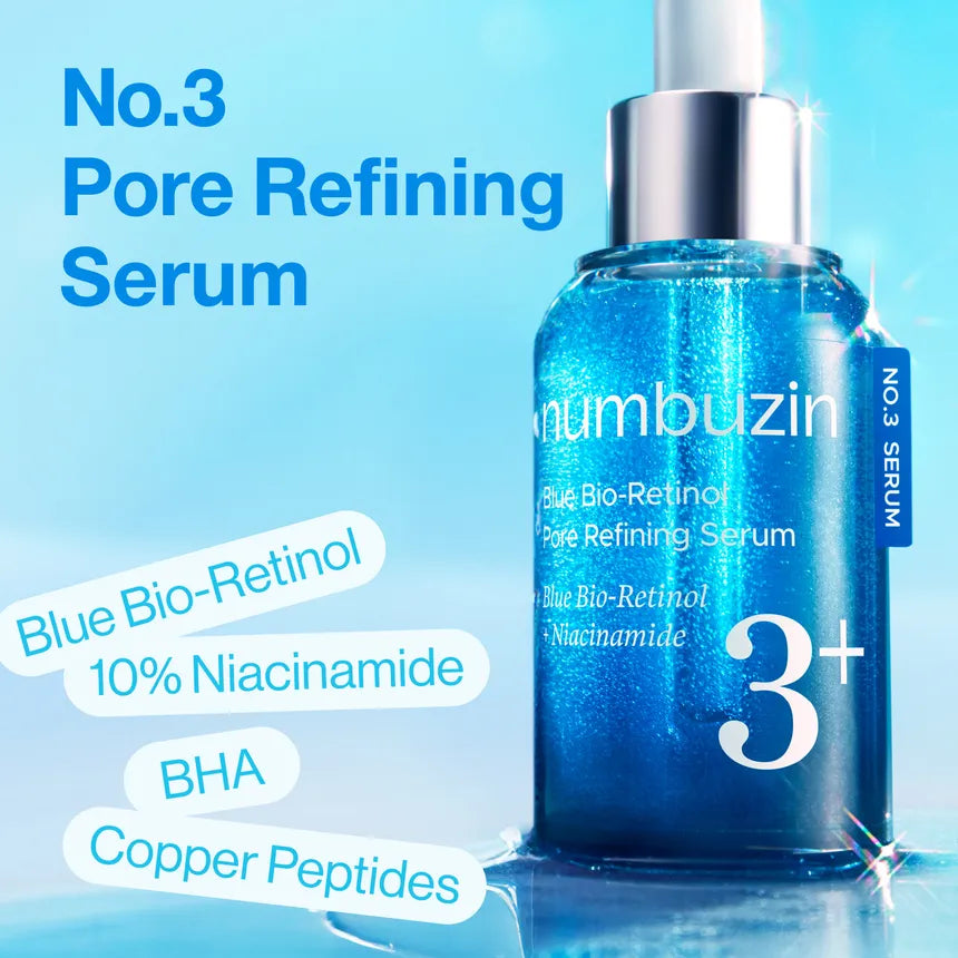 Numbuzin No.3 Blue Bio-Retinol + Niacinamide Serum 30ml