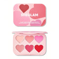 Sheglam Flush Crush Cream Blush Palette Blendable Cream Formula Blushing Bouquet