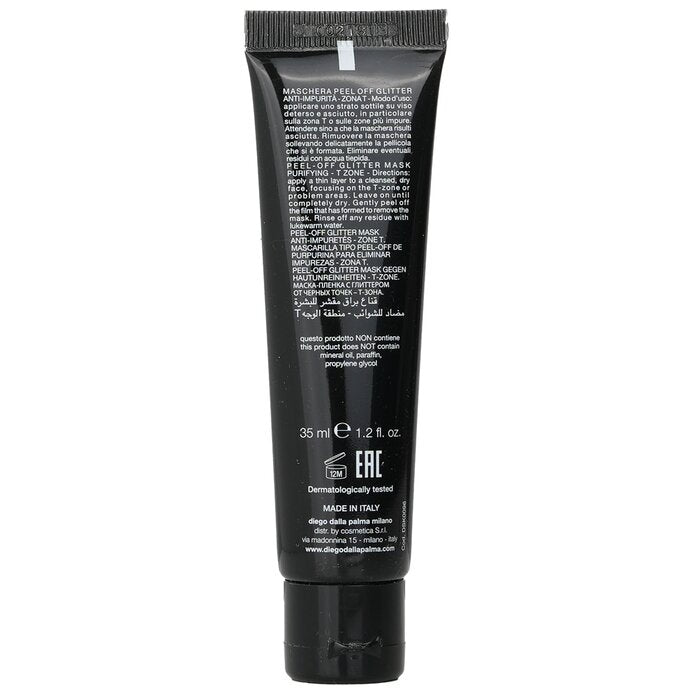 DIEGO DALLA PALMA BLACK SECRET T-ZONE PEEL-OFF GLITTER MASK 35ML