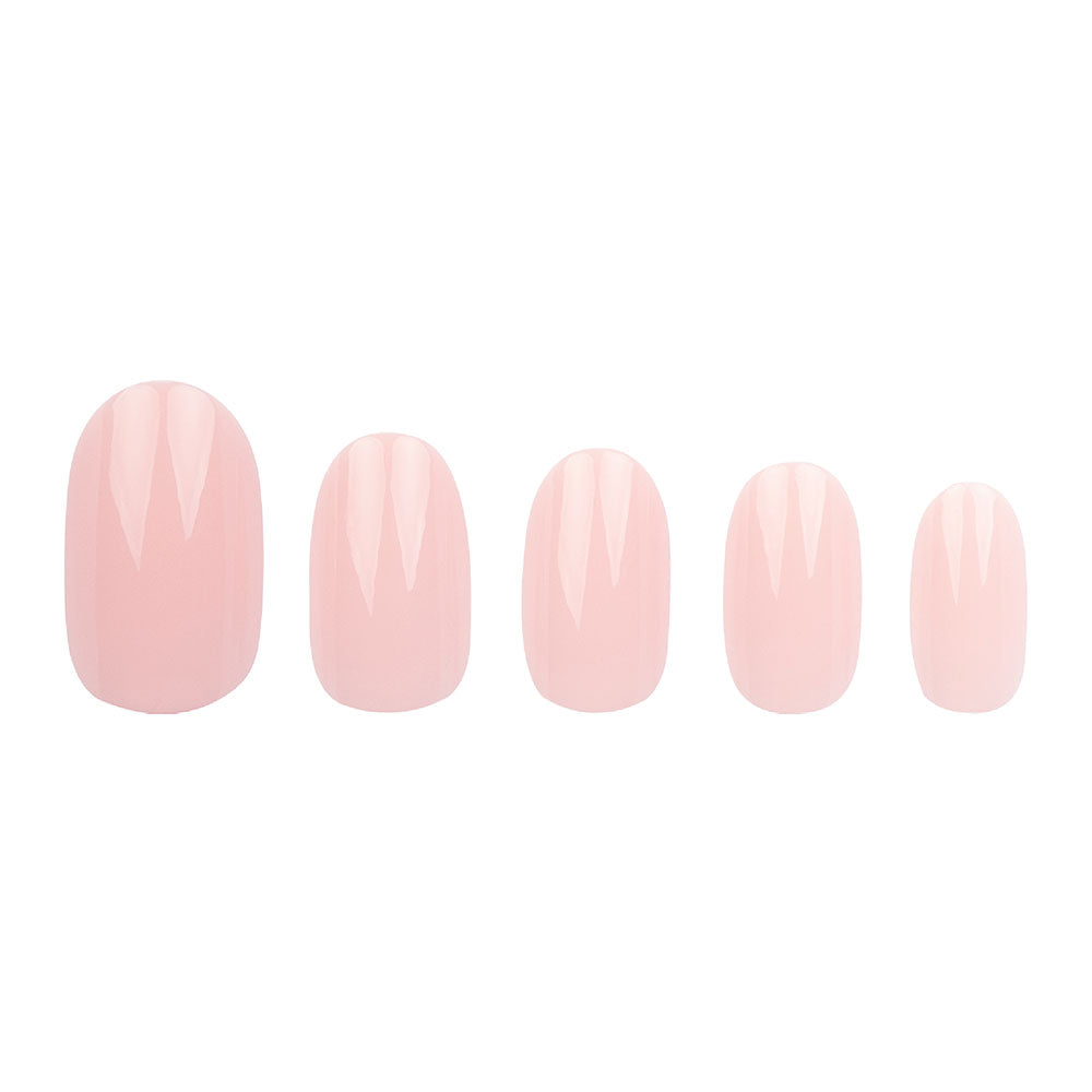 Invogue French Pink Oval Press-On Nails 24pcs