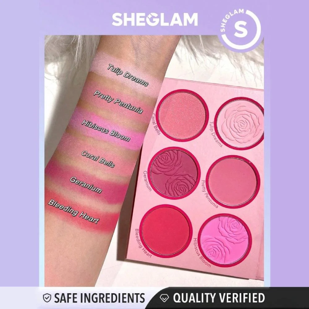 Sheglam Floral Flush Blush Palette Blushing Bouquet