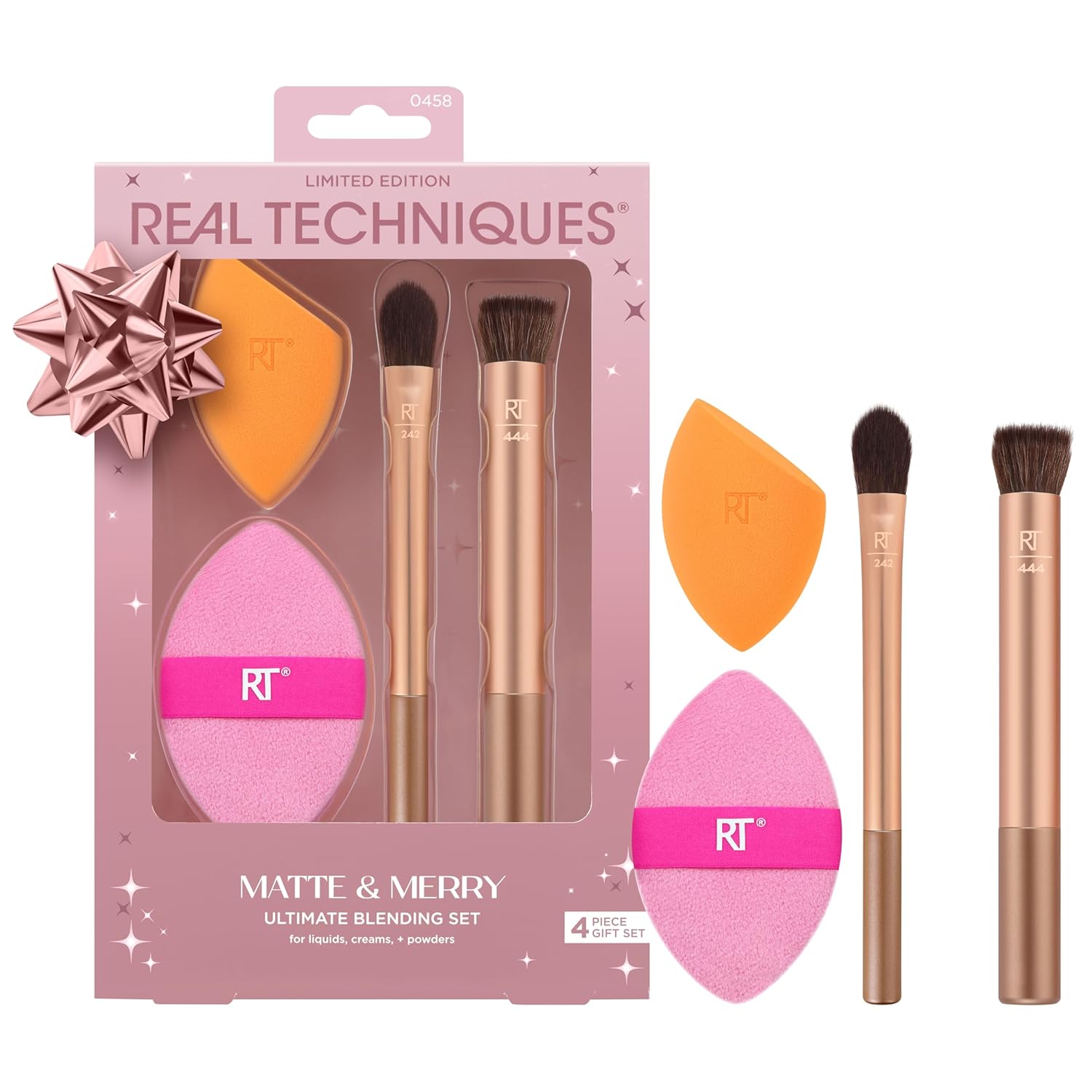 Real Techniques Matte And Merry Holiday Brush Set