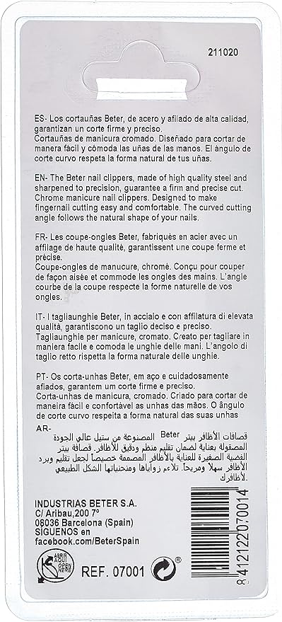 CHROMEPLATED MANICURE CUTICLE NIPPER